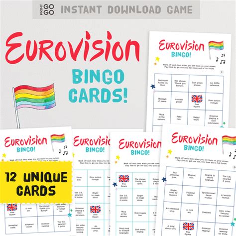 eurovision bingo 2022|Eurovision bingo cards: Download and print ahead of your song contest.